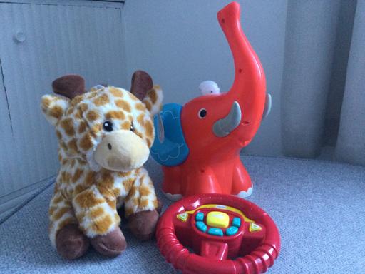  — 2 interactive toys and 1 soft toy