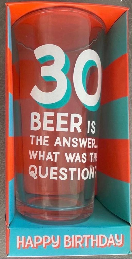  — 30th pint glass