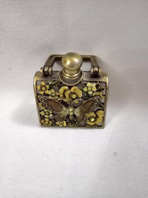  — VINTAGE ENAMELED SCENT/PERFUME BOTTLE.