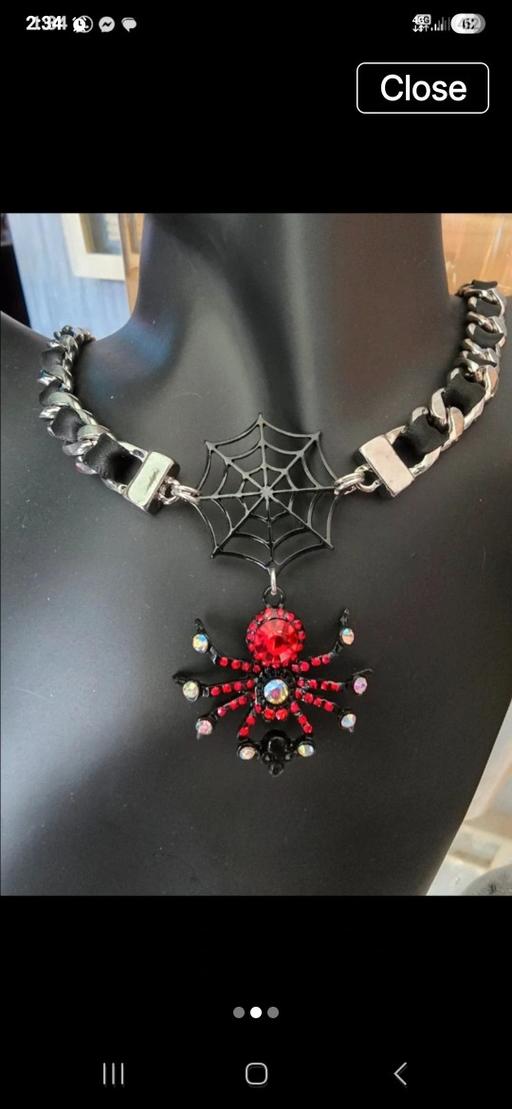  — Beautiful spider Gothic necklace