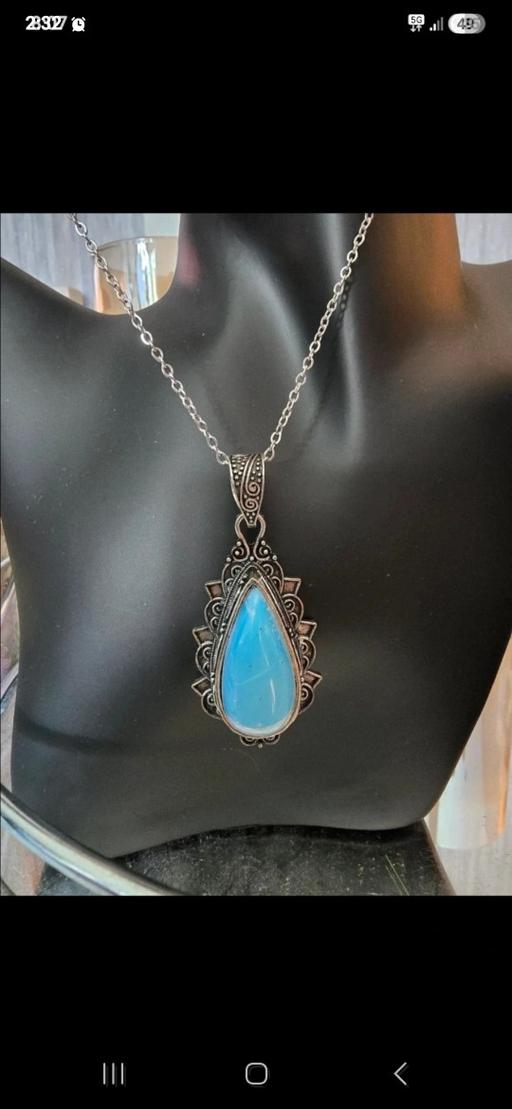  — Teardrop Moonstone Pendant