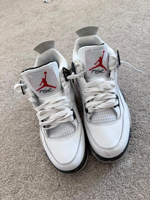  — Nike Air Jordan 4 Retro White Cement Trainers