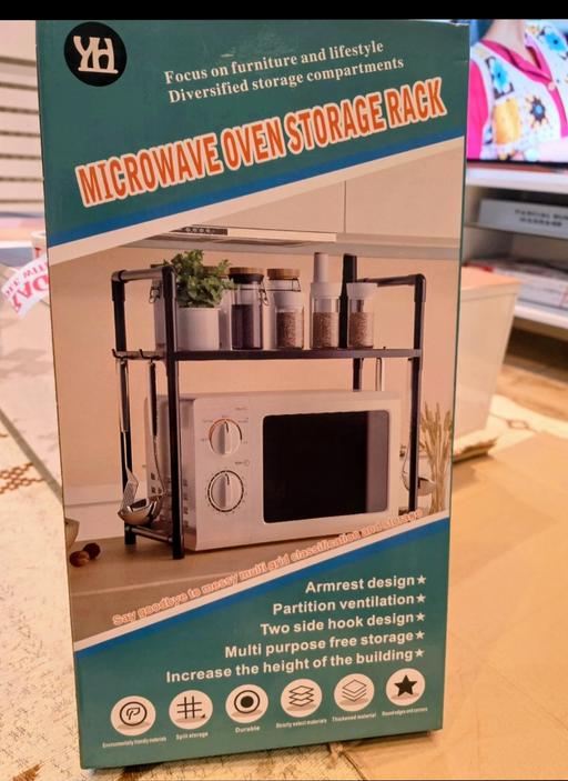  — microwave oven storage rack