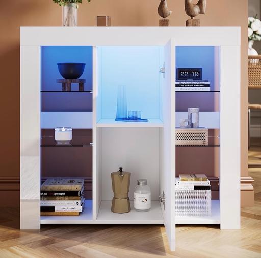  — ELEGANT 1 Door Sideboard with LED Lights