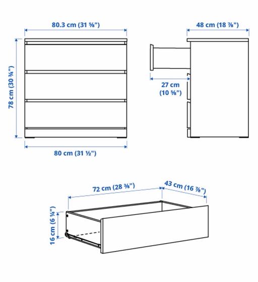  — chest of 3 drawers