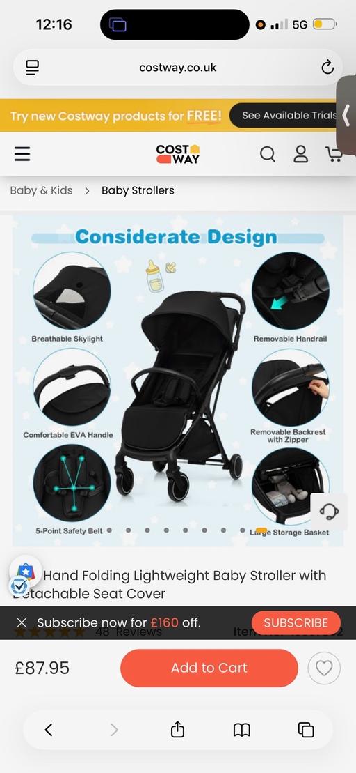  — Baby stroller