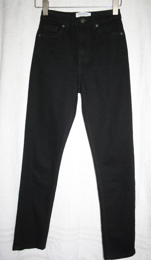  — Reformation black jeans size 8
