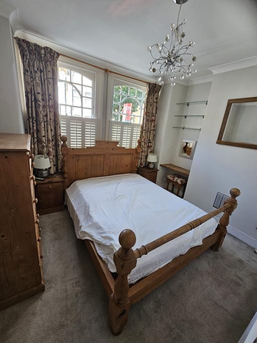  — wooden bed frame in good condition