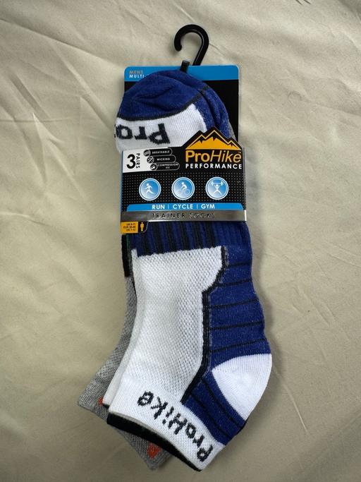  — Pro hike men’s trainer socks 3 pairs