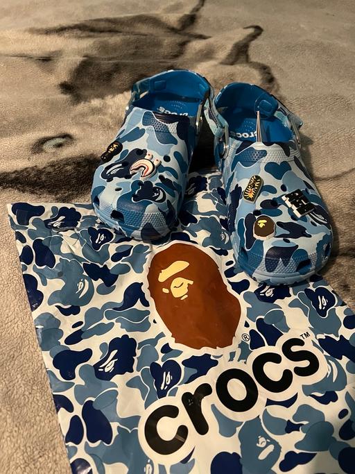  — Crocs BAPE Camo Clogs – Blue 🔵