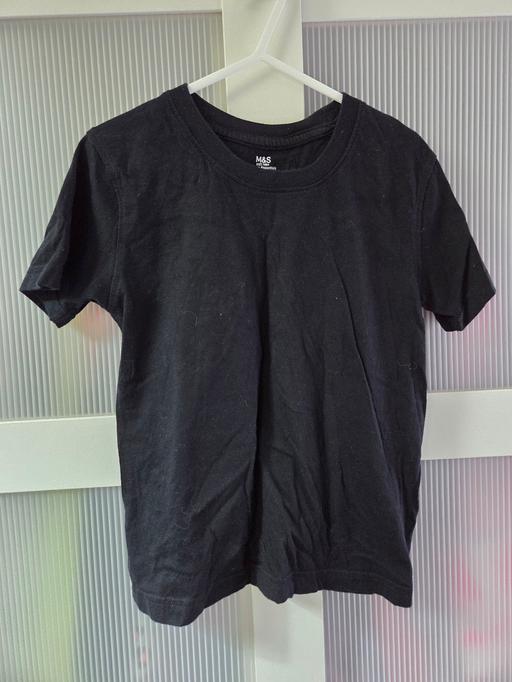  — Age 4-5 M&S plain black tshirt