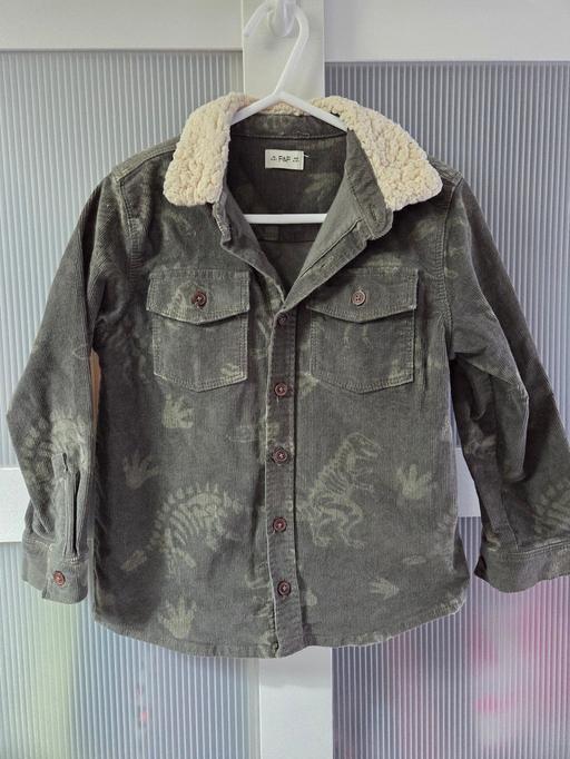  — Age 4-5 F&F green dino print jacket