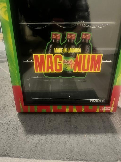  — Husky mini fridge with Magnum branded