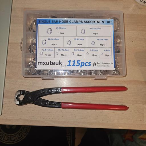  — mxuteuk Single Ear Hose Clamps Assortment Kit