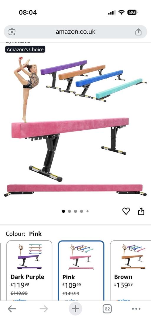  — Gymnastics beam