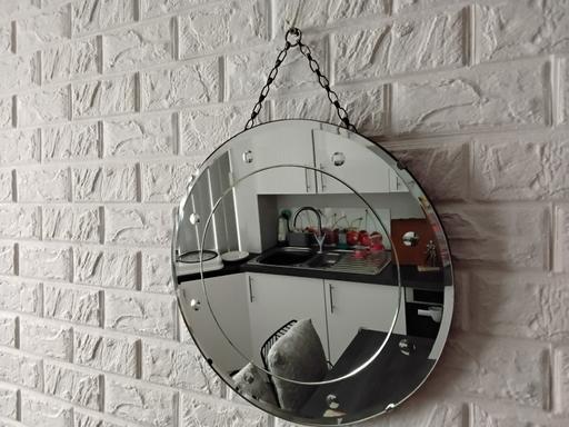  — art deco bubble circular wall mirror cool