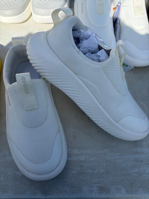  — White croc slip on trainers uk 3/4