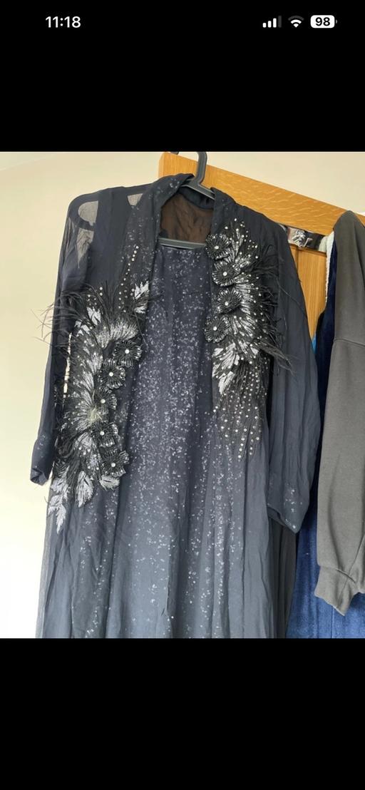  — Black sequin lined sleeveless dress&  jacket