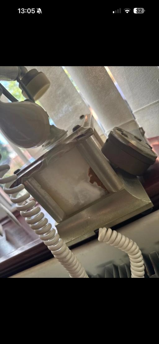  — Vintage Italian Green Onyx Rotary Telephone