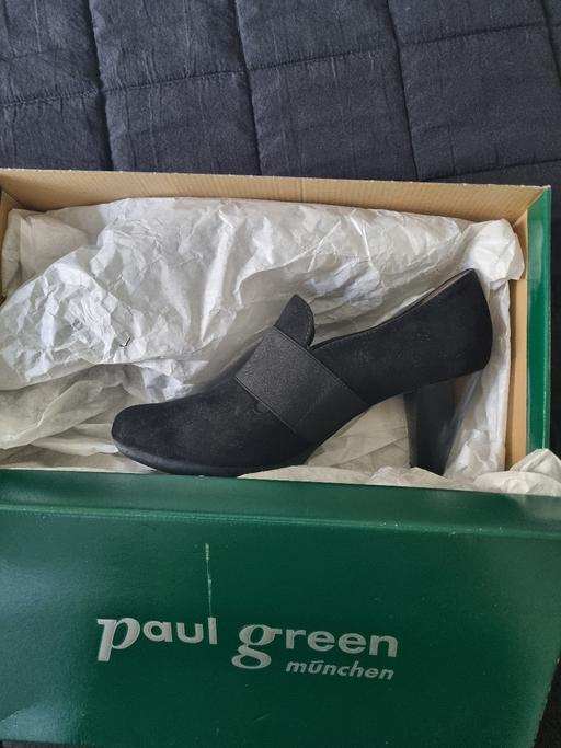  — Reduced Paul Green, black suede, Size 38