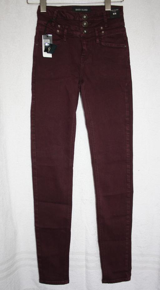  — River island burgundy jeans size 6