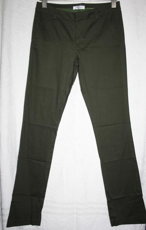  — Naf Naf dark green chino trousers size 8