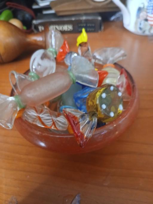  — glass jar with glass sweets