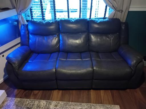  — 3x2 seater leather sofas
