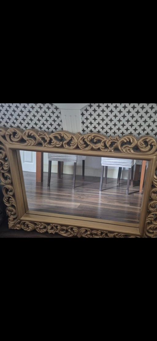  — Gold rococo style mirror