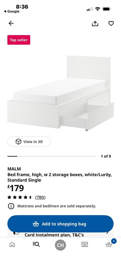  — Toddler/ kids bed with mattress and storage
