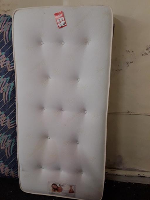  — White Roma 3ft SINGLE mattress