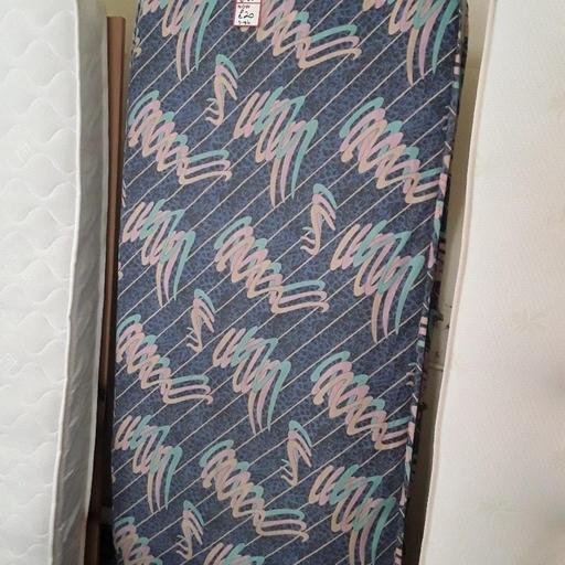  — Blue patterned 3ft SINGLE mattress
