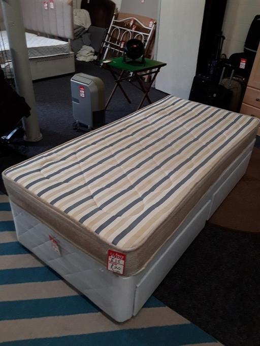  — Striped SINGLE 3ft mattress ONLY