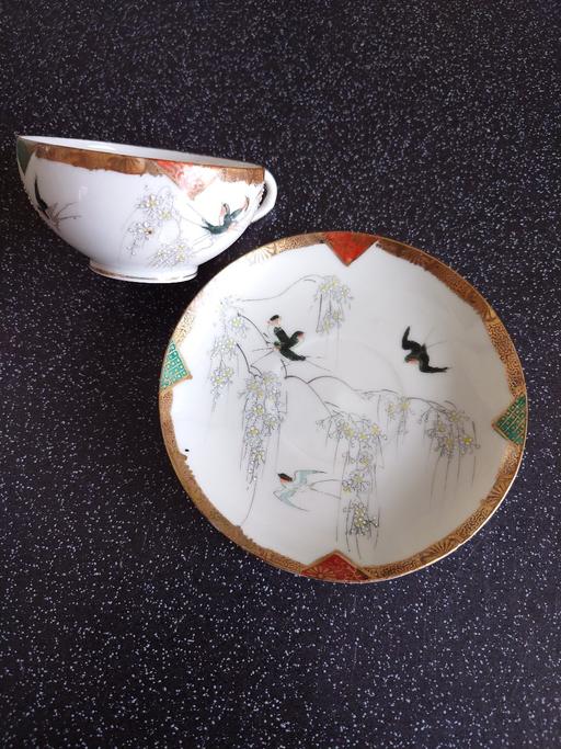  — Vintage Japanese porcelain cup & saucer