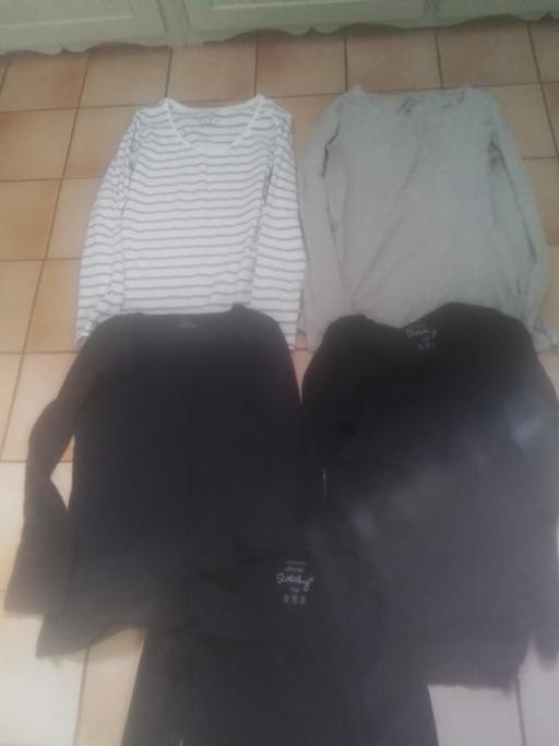  — FIVE LADIES LONG SLEEVED STRETCH TEE SHIRTS