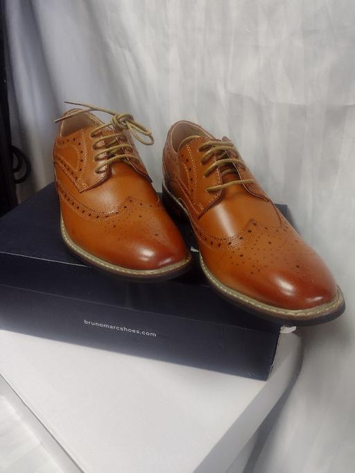  — Tan Oxford Brogues by Bruno Marc