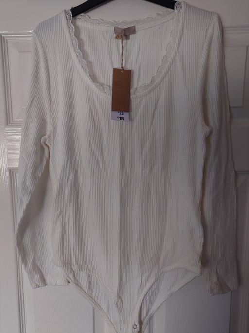  — Women's cream rise bodysuit size 16-18