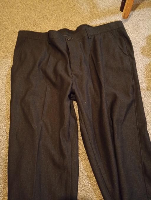  — 2xl black formal trousers