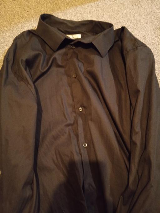  — 18.5 inch neck black formal shirt