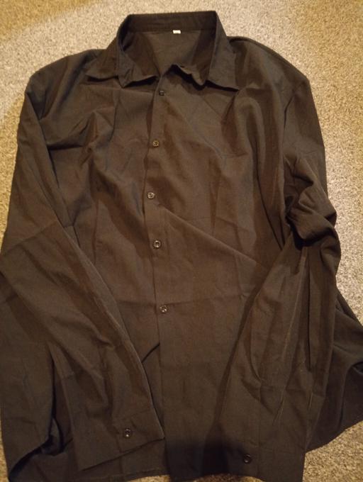  — 3xl lightweight black formal shirt