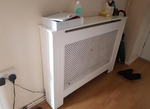  — White double radiator cover