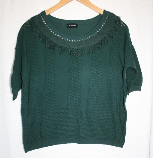  — Kookai green jumper size 10