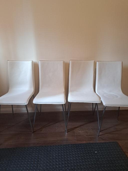  — 4 White Chair
