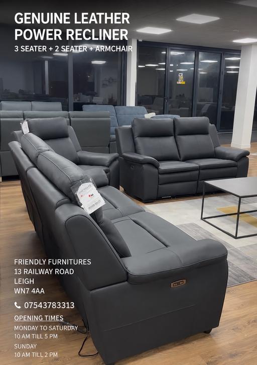  — Three piece power recliner sofa set