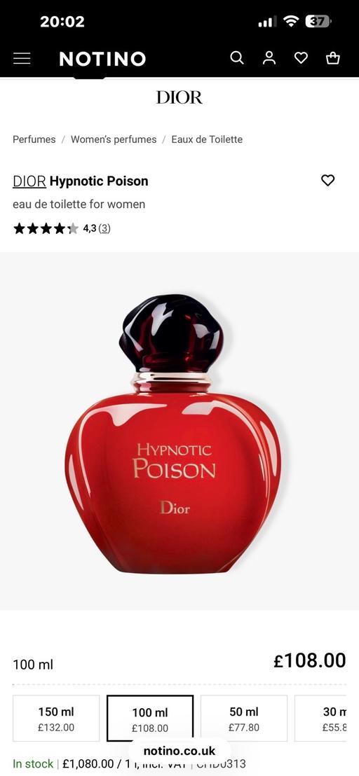  — Dior Hypnotic Poison Eau de toilette