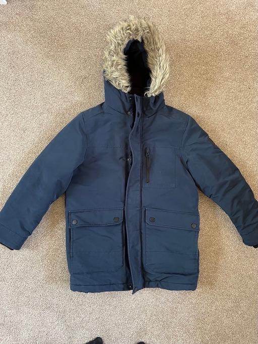  — Boys Next winter coat with fur hood 11 years