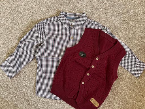  — Boys brand new shirt and waistcoat 2-3 years