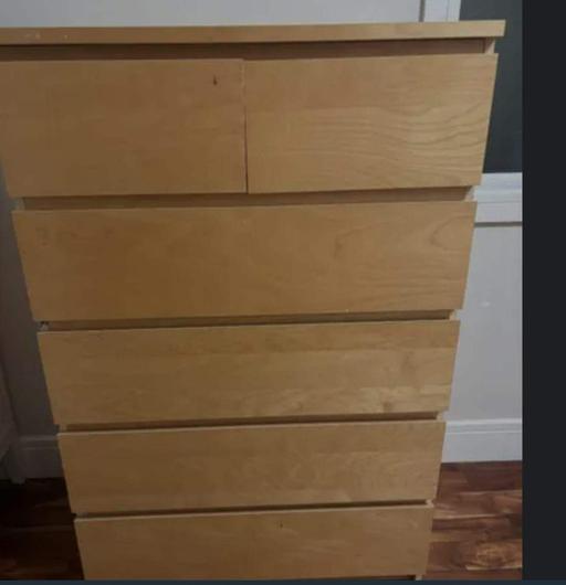  — ikea malm  chest of 6 drawers
