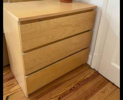  — ikea malm 3 chest of drawers