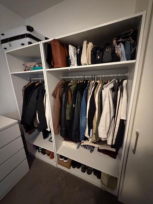  — 3 white wardrobes